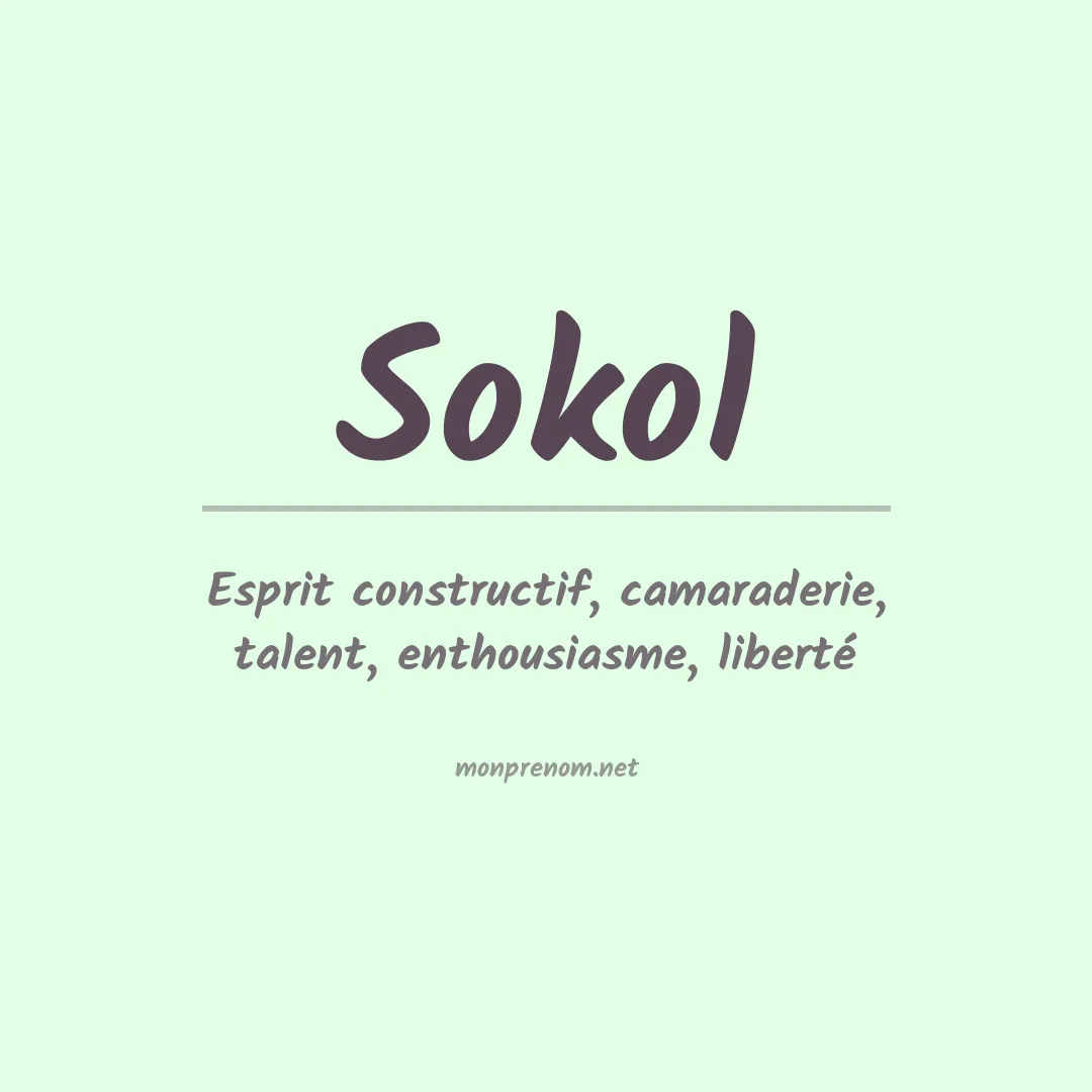 Prénom Sokol
