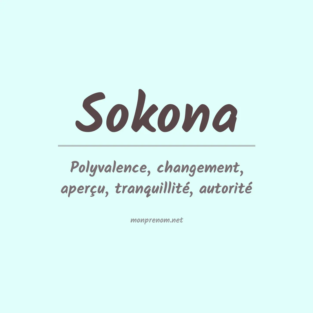 Prénom Sokona