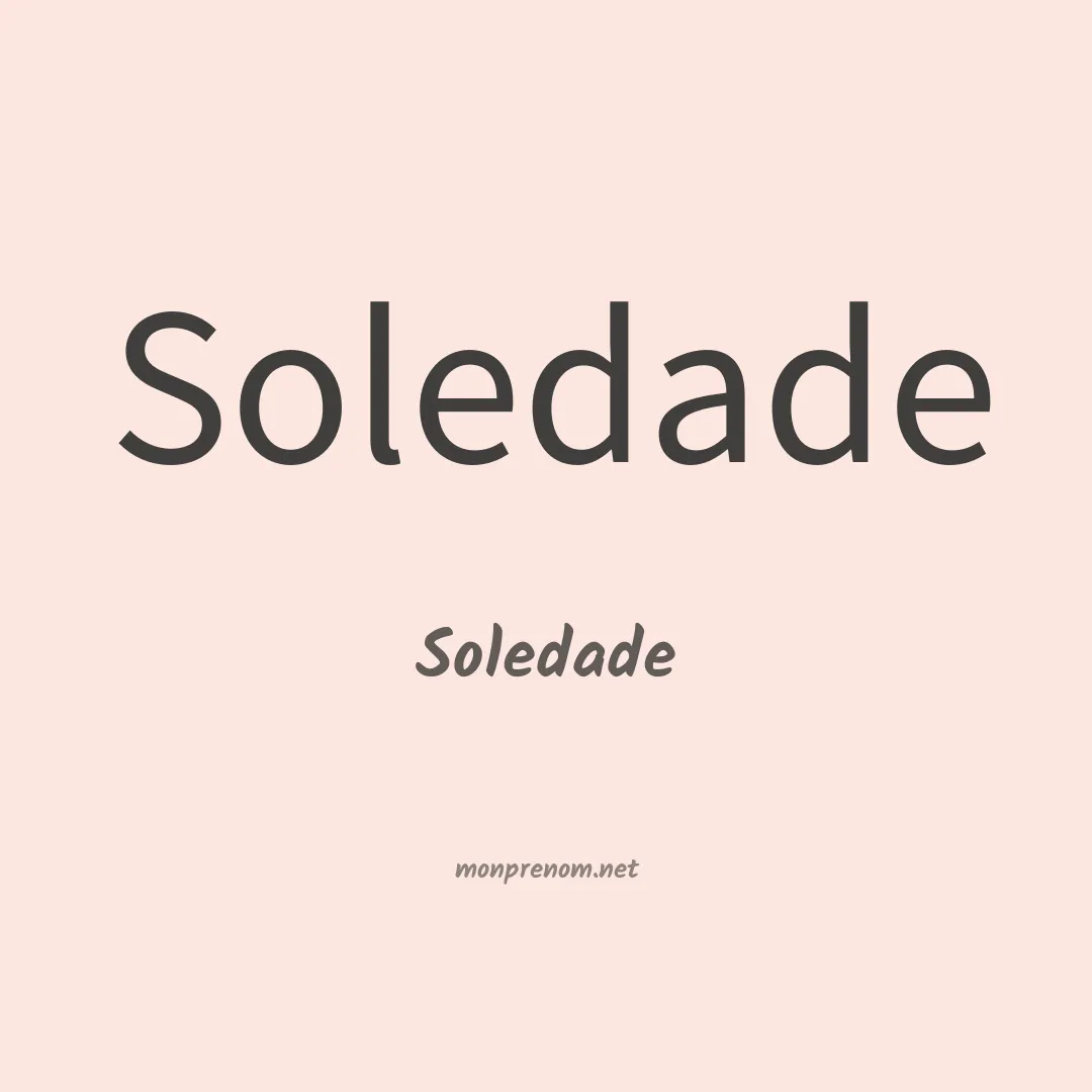 Soledade en chinois