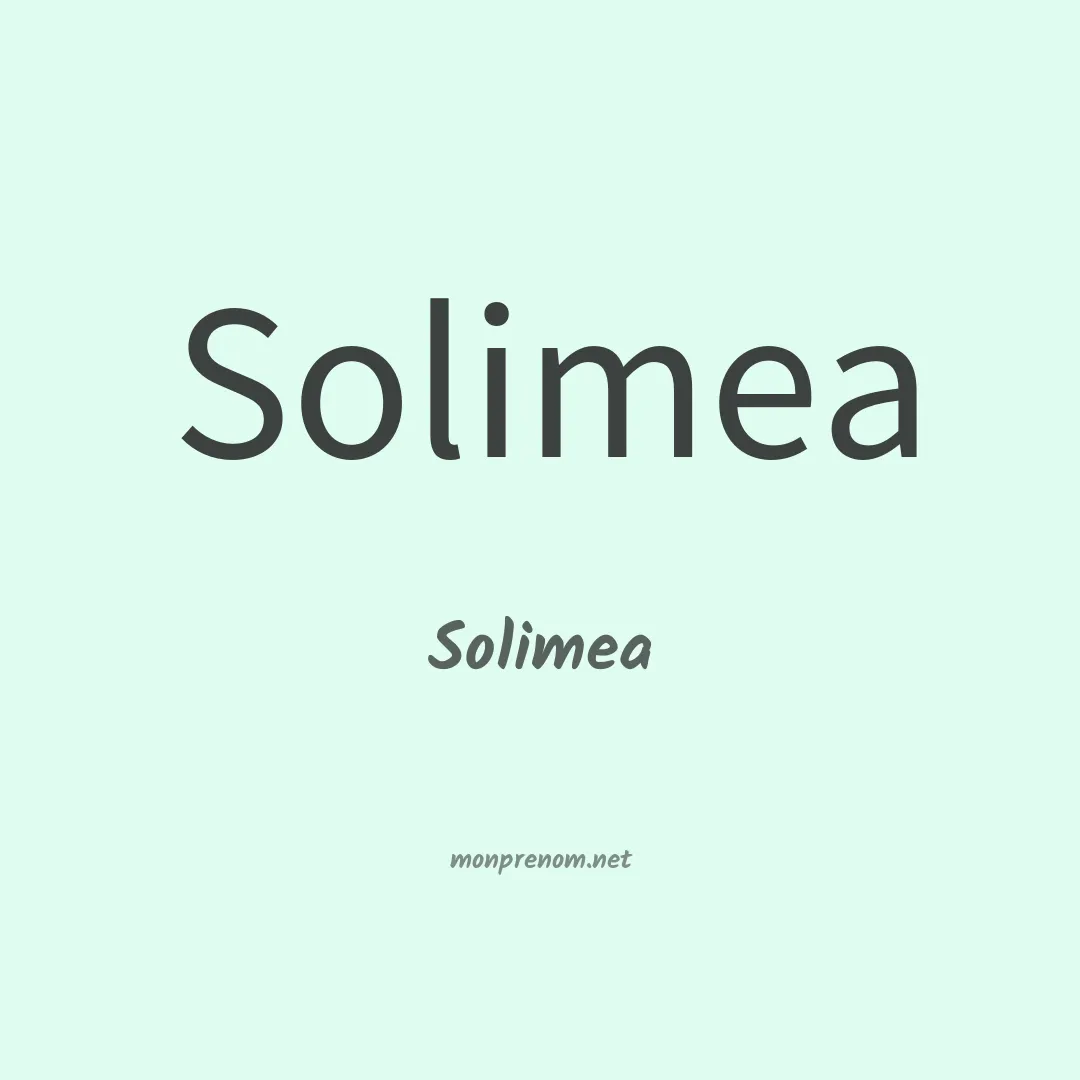 Solimea en chinois