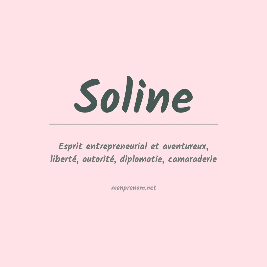 Prénom Soline