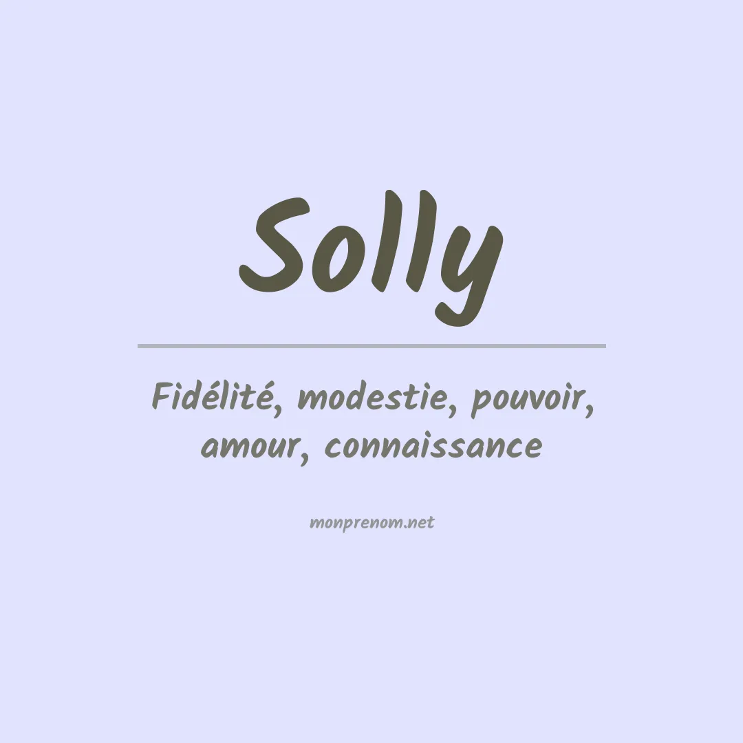 Prénom Solly