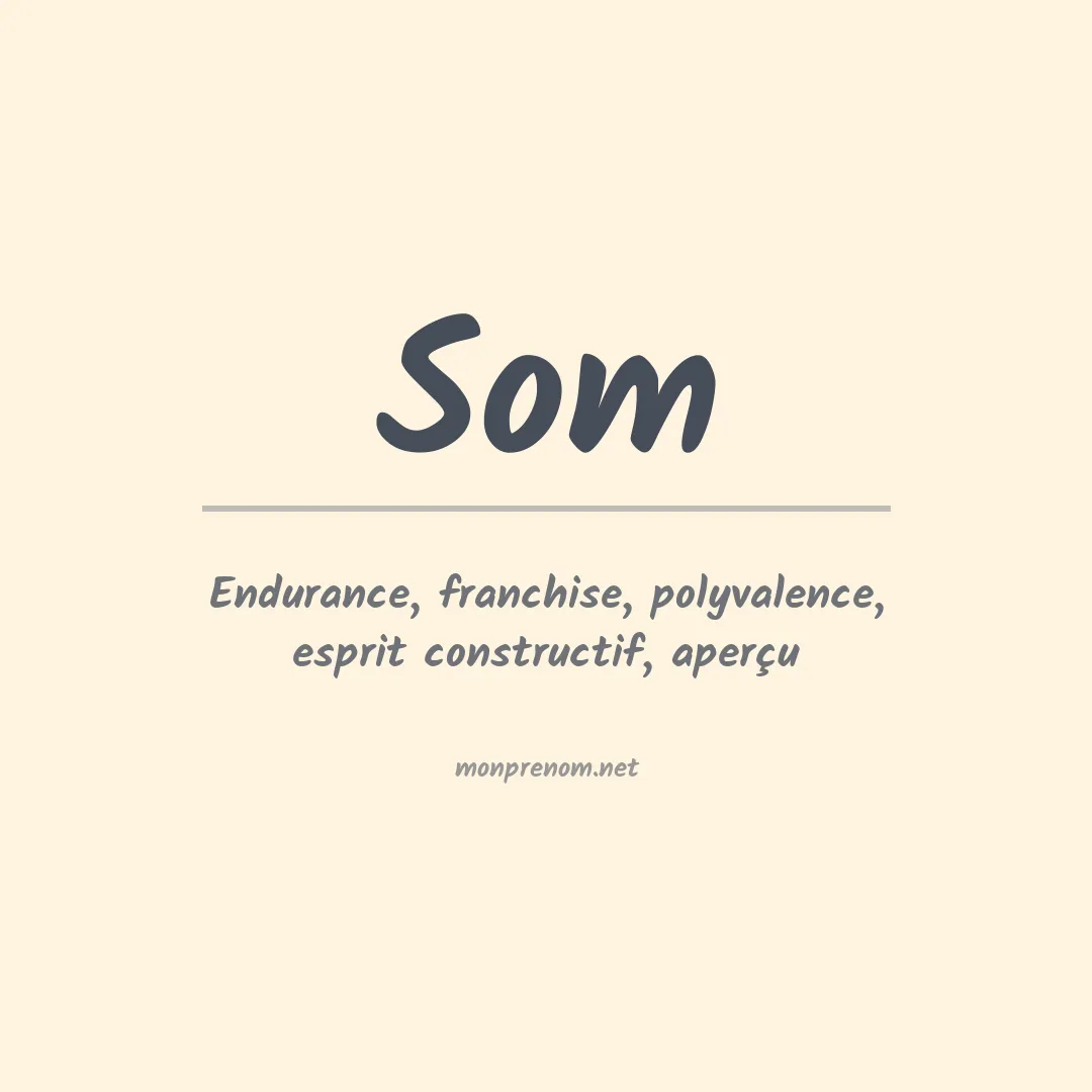 Prénom Som
