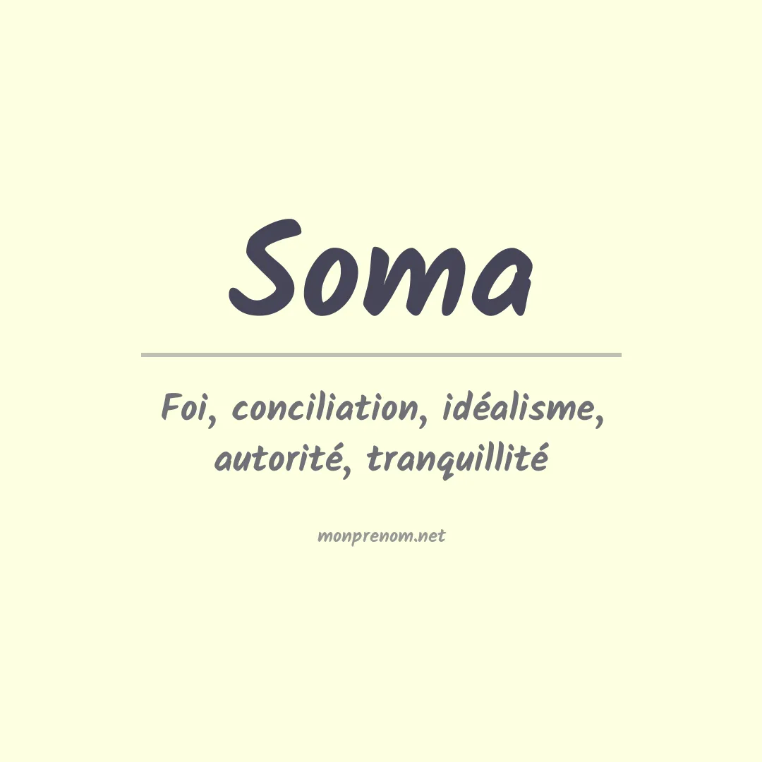 Prénom Soma