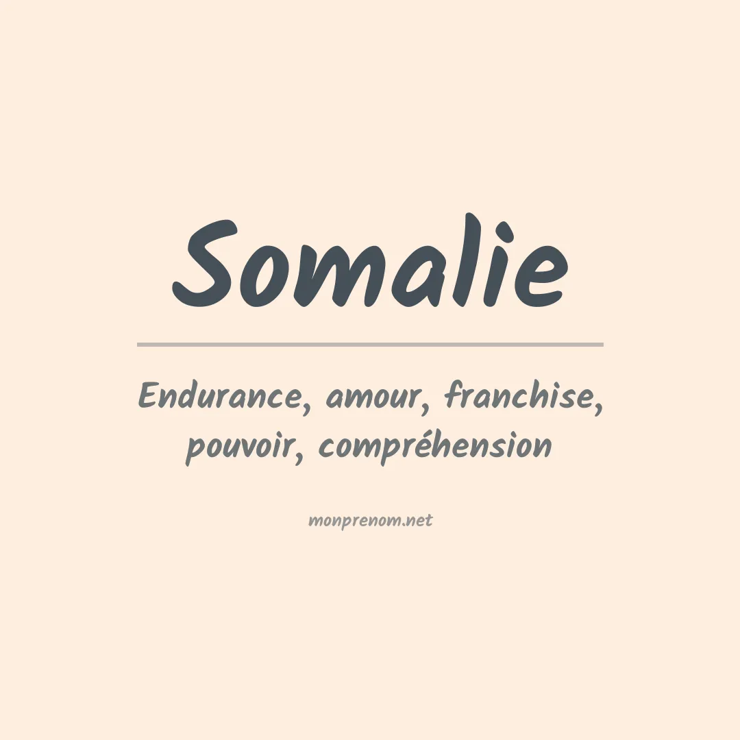 Signification du prénom Somalie