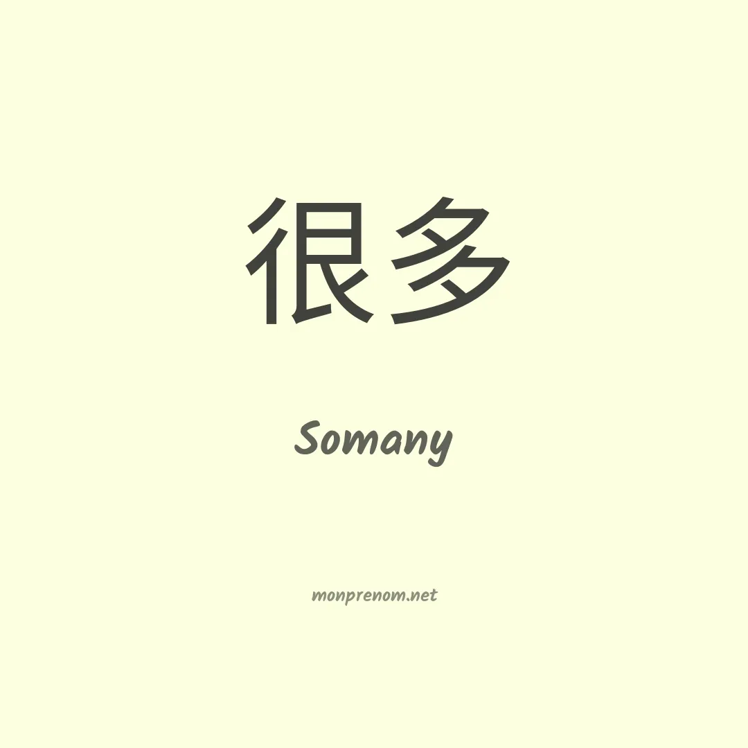 Somany en chinois
