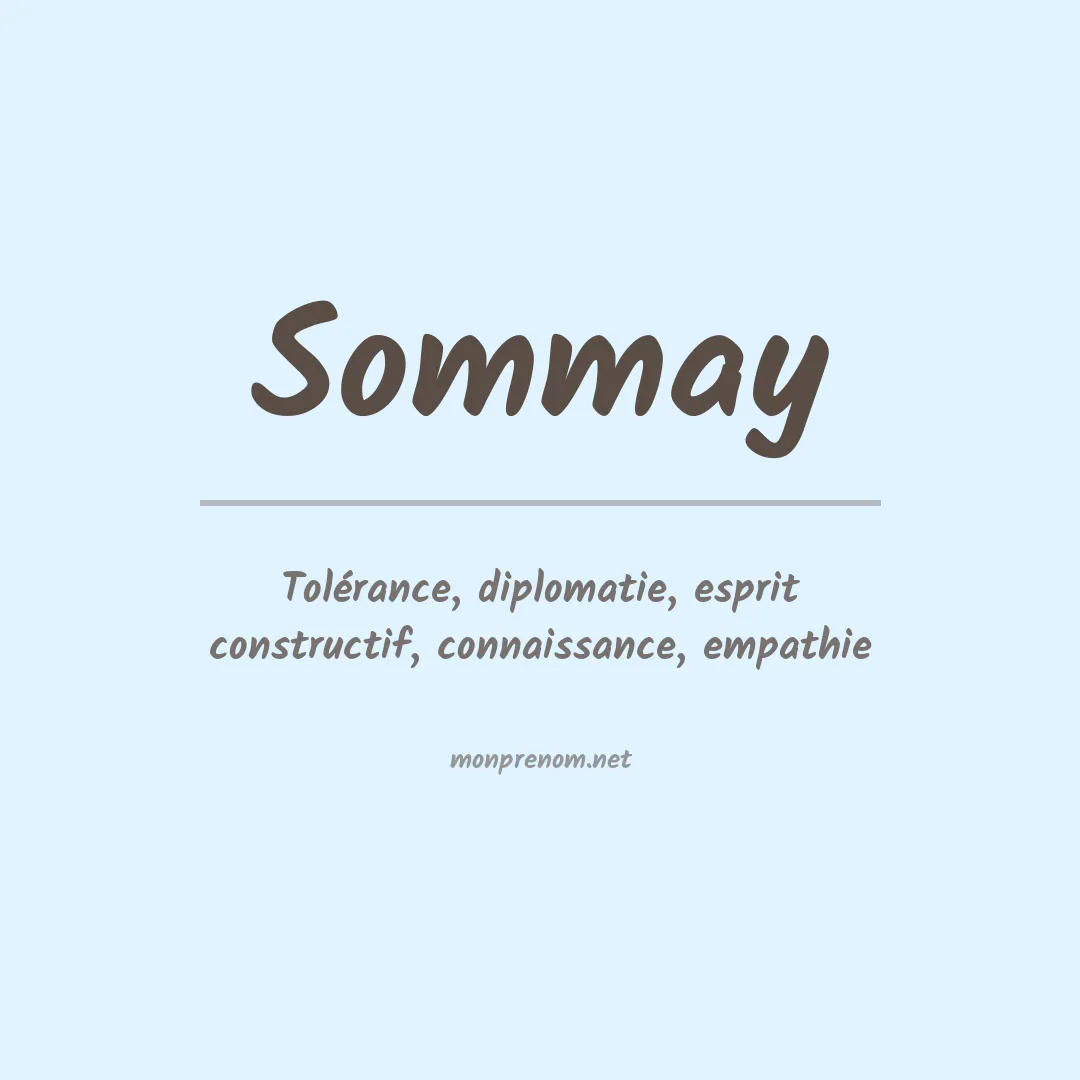Signification du prénom Sommay