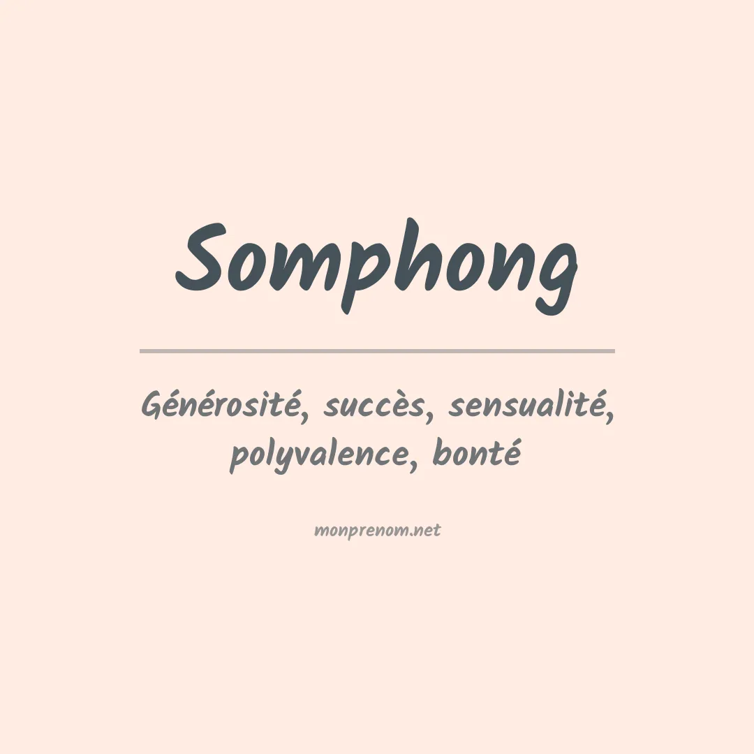 Prénom Somphong