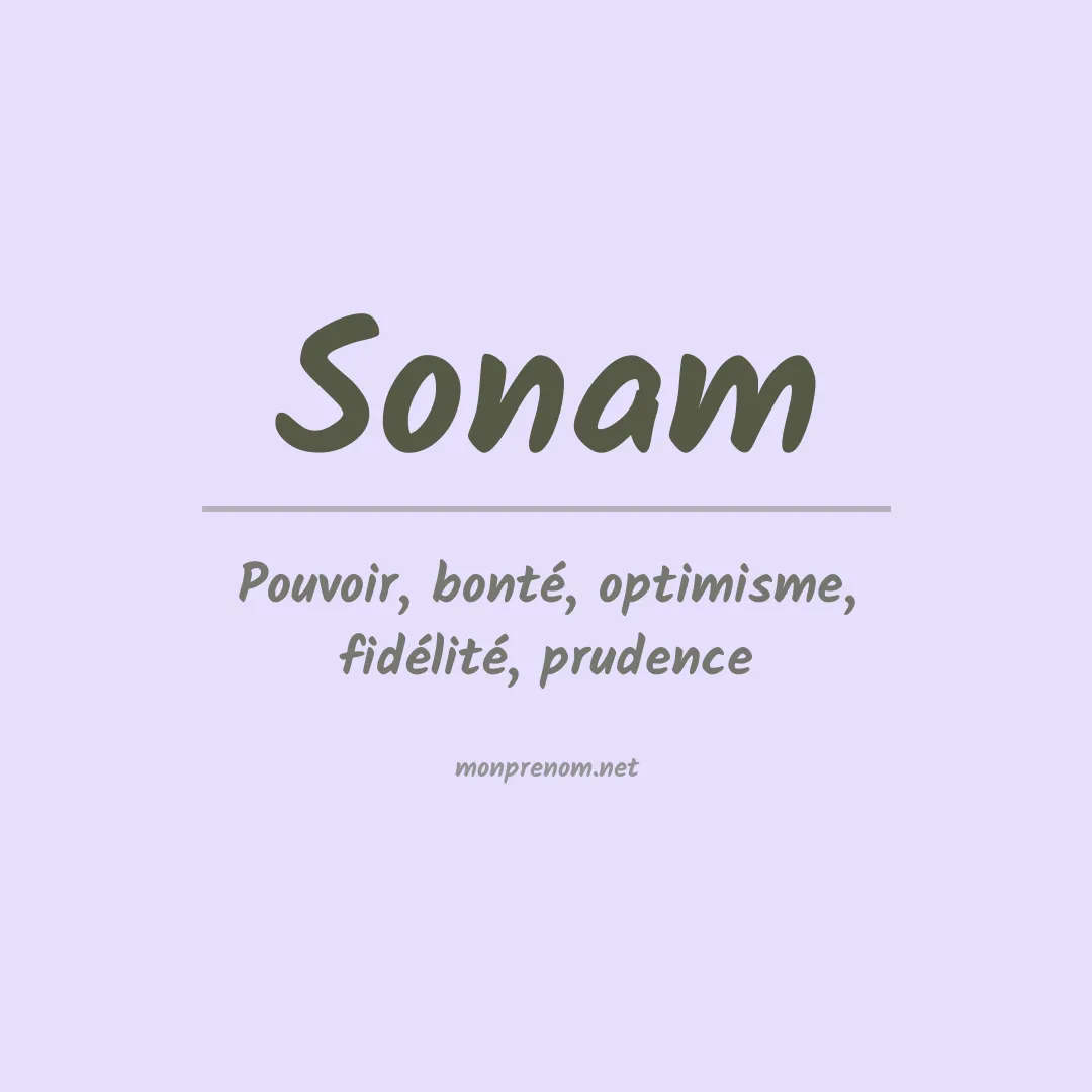 Prénom Sonam