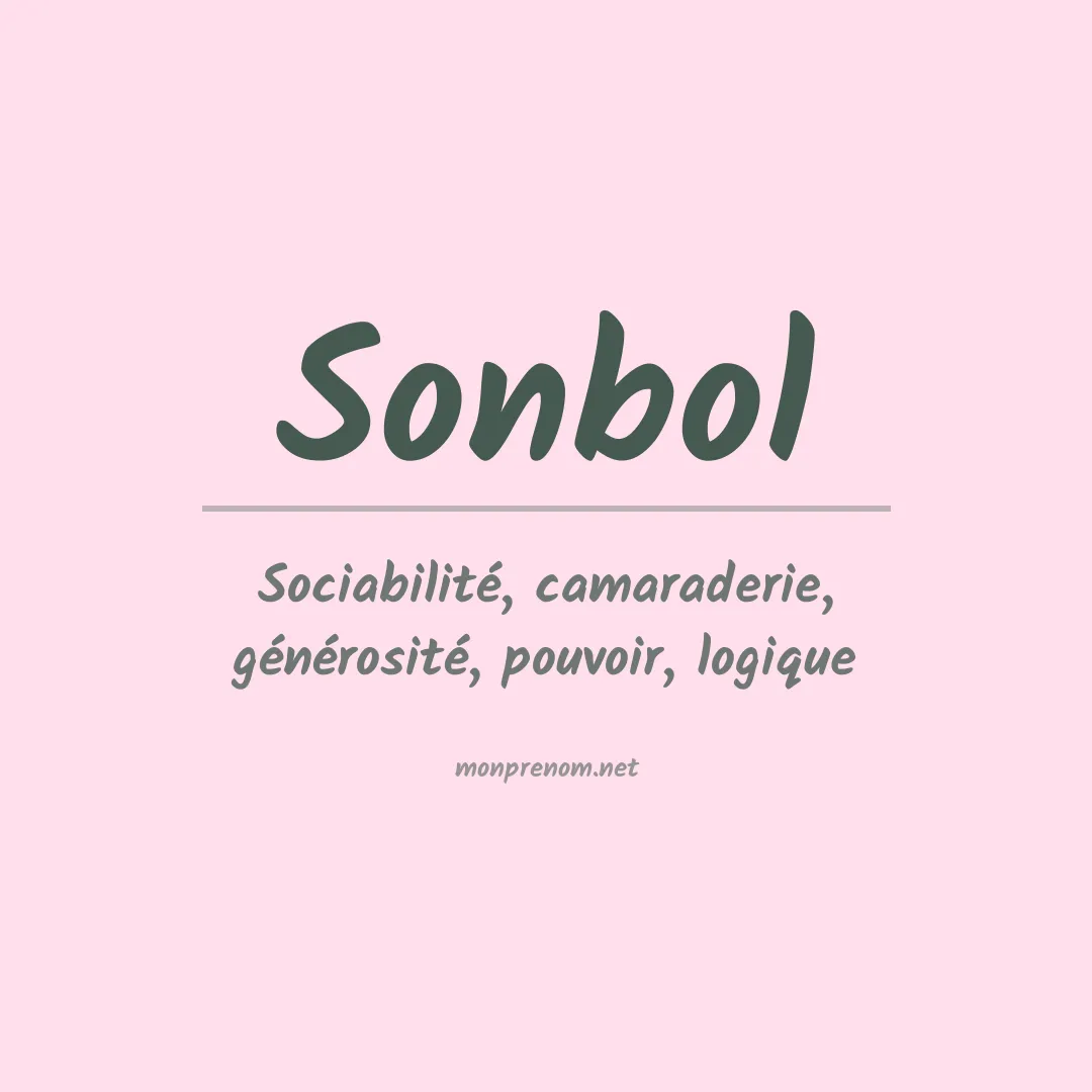 Signification du prénom Sonbol