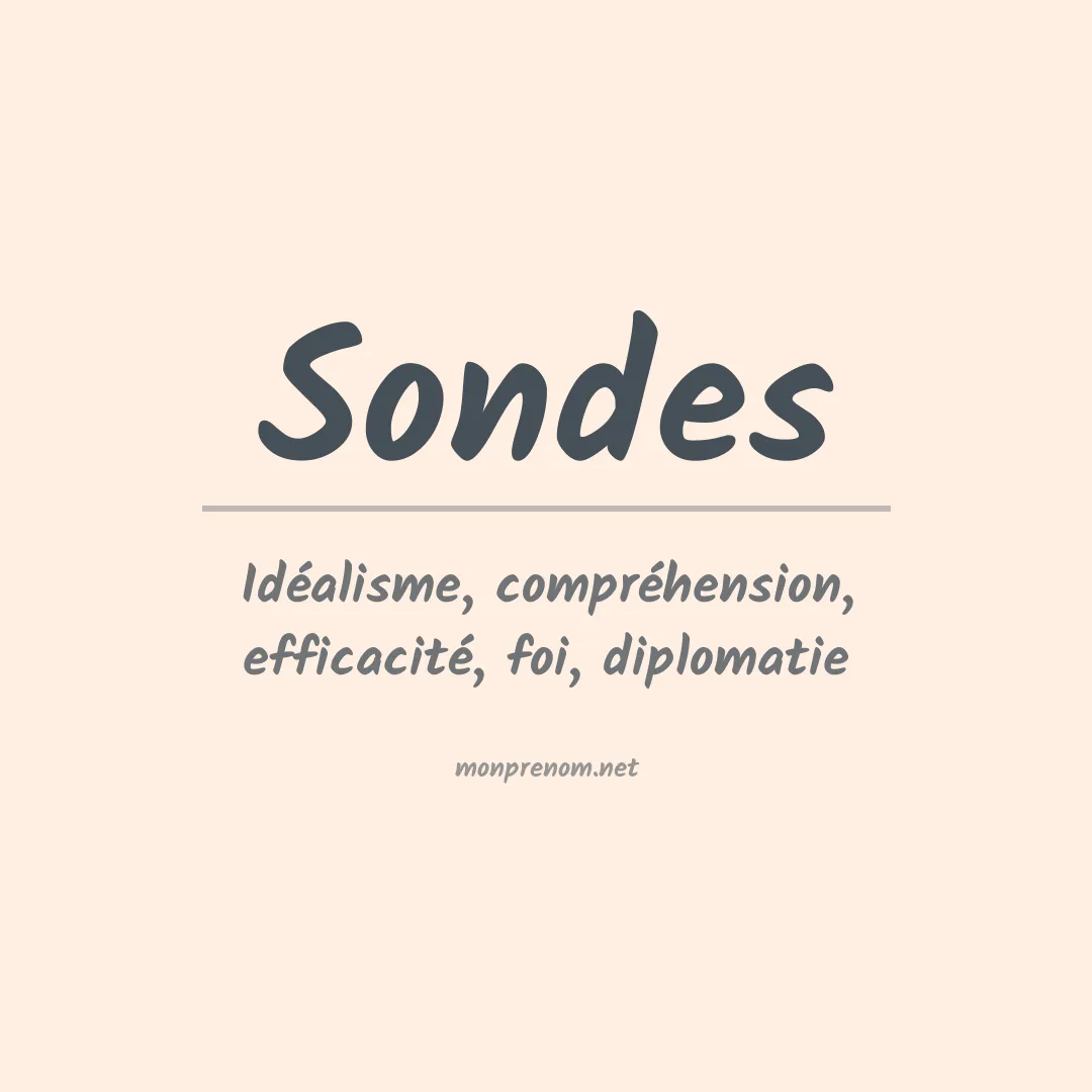 Prénom Sondes