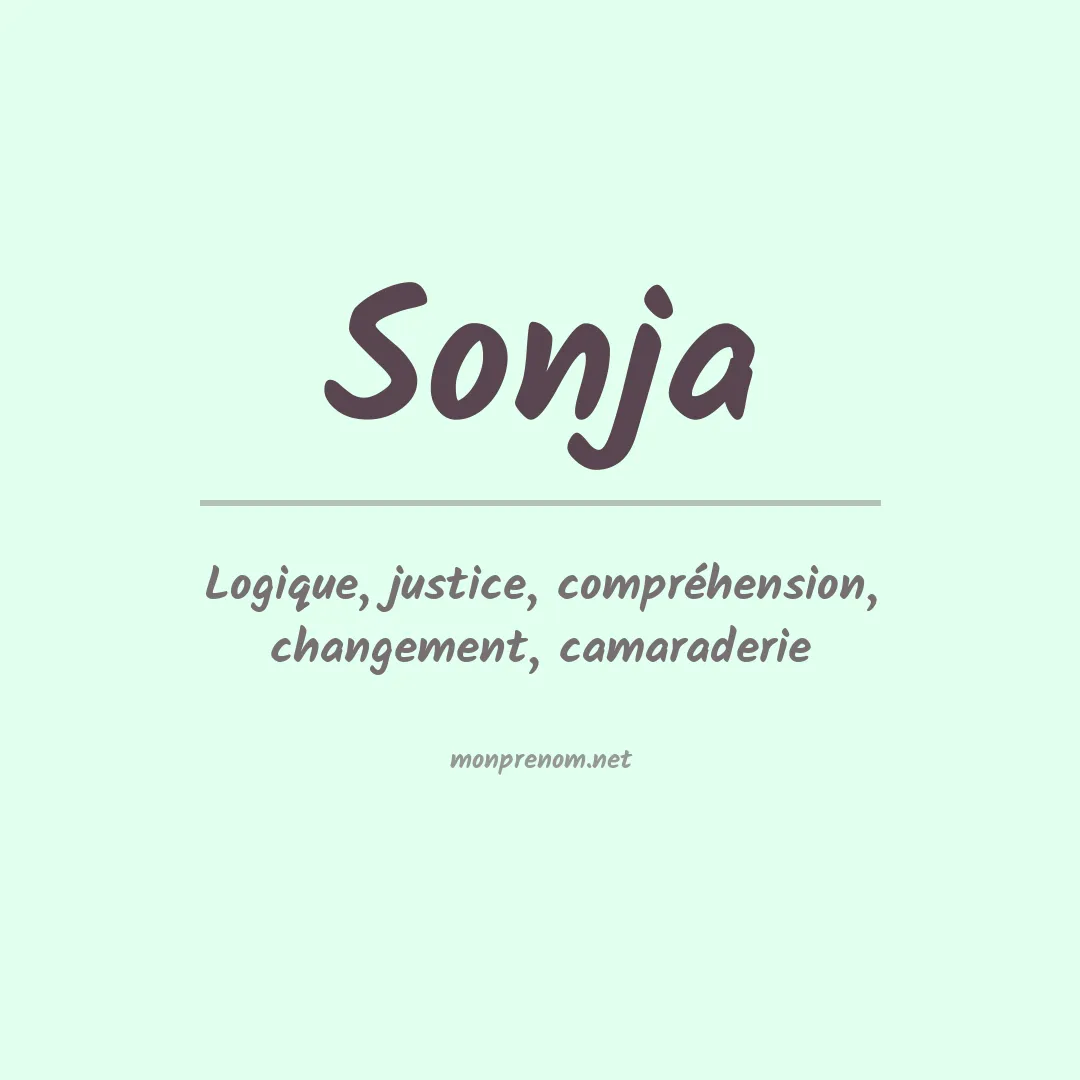 Prénom Sonja