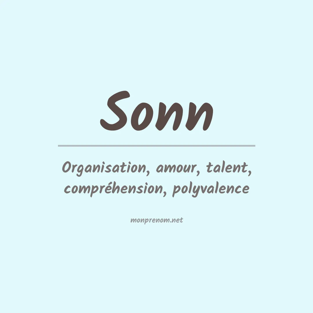 Prénom Sonn
