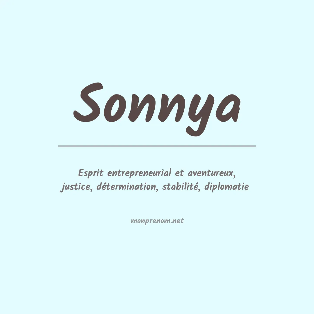 Signification du prénom Sonnya