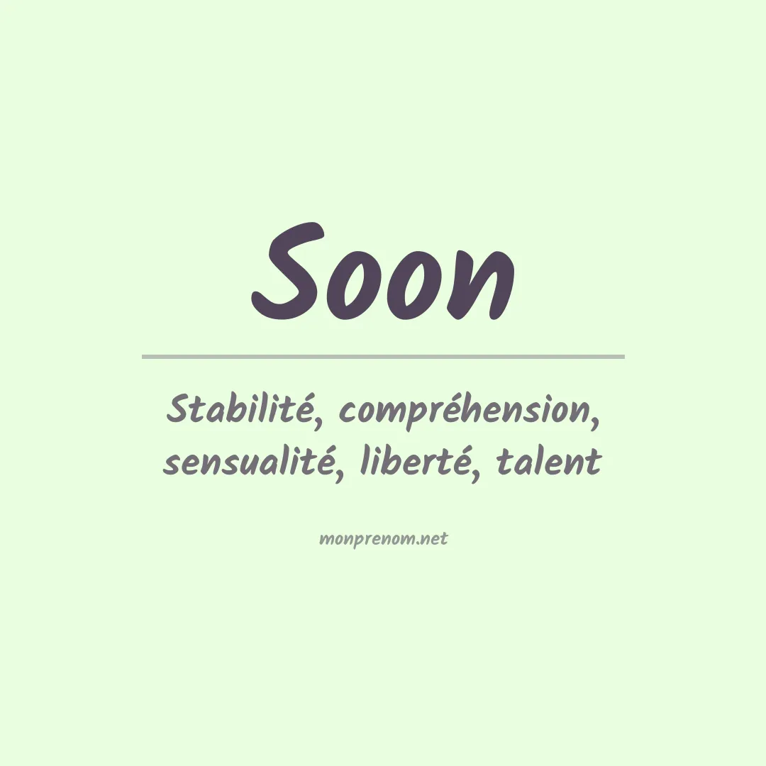 Prénom Soon