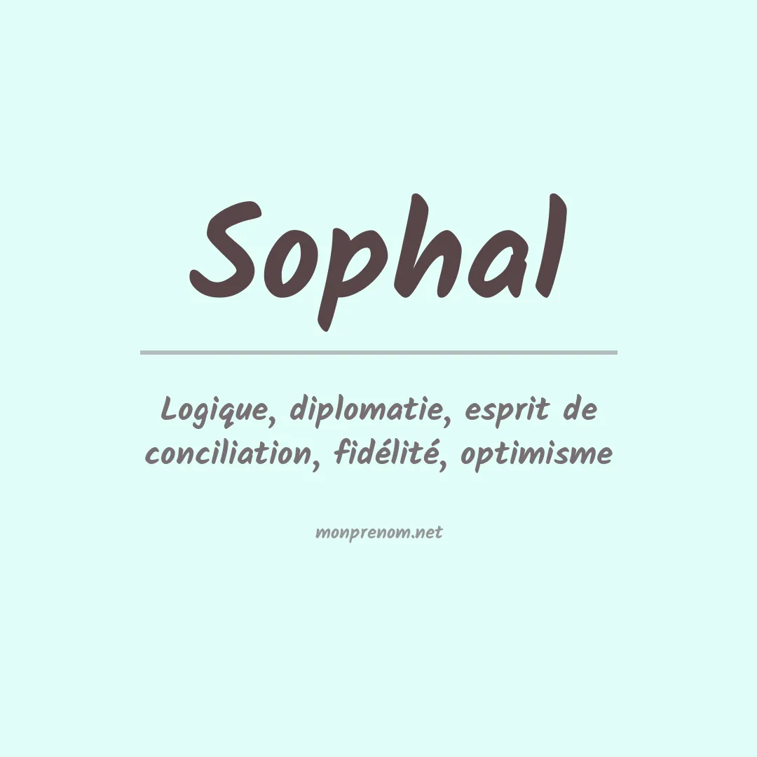 Prénom Sophal