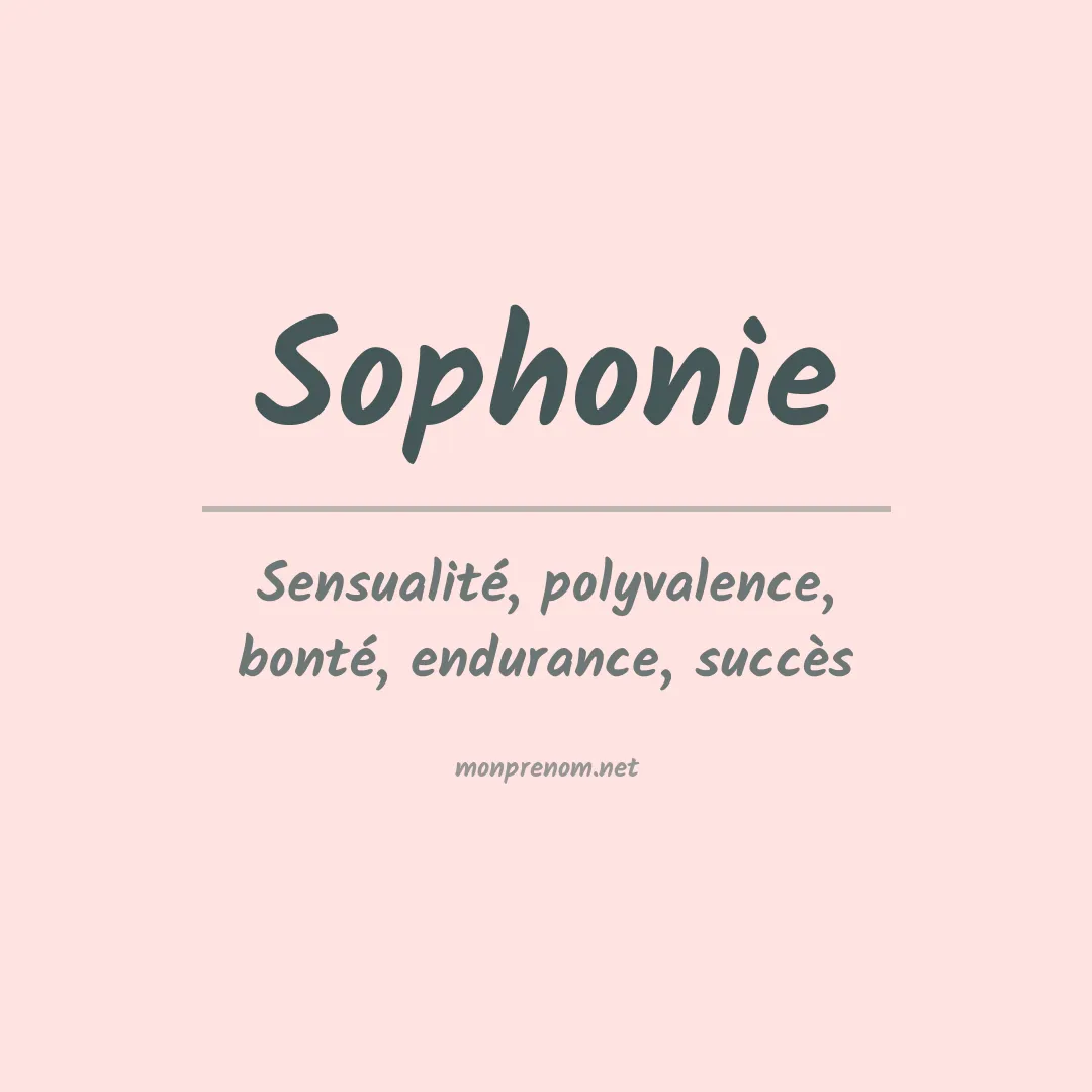 Signification du prénom Sophonie