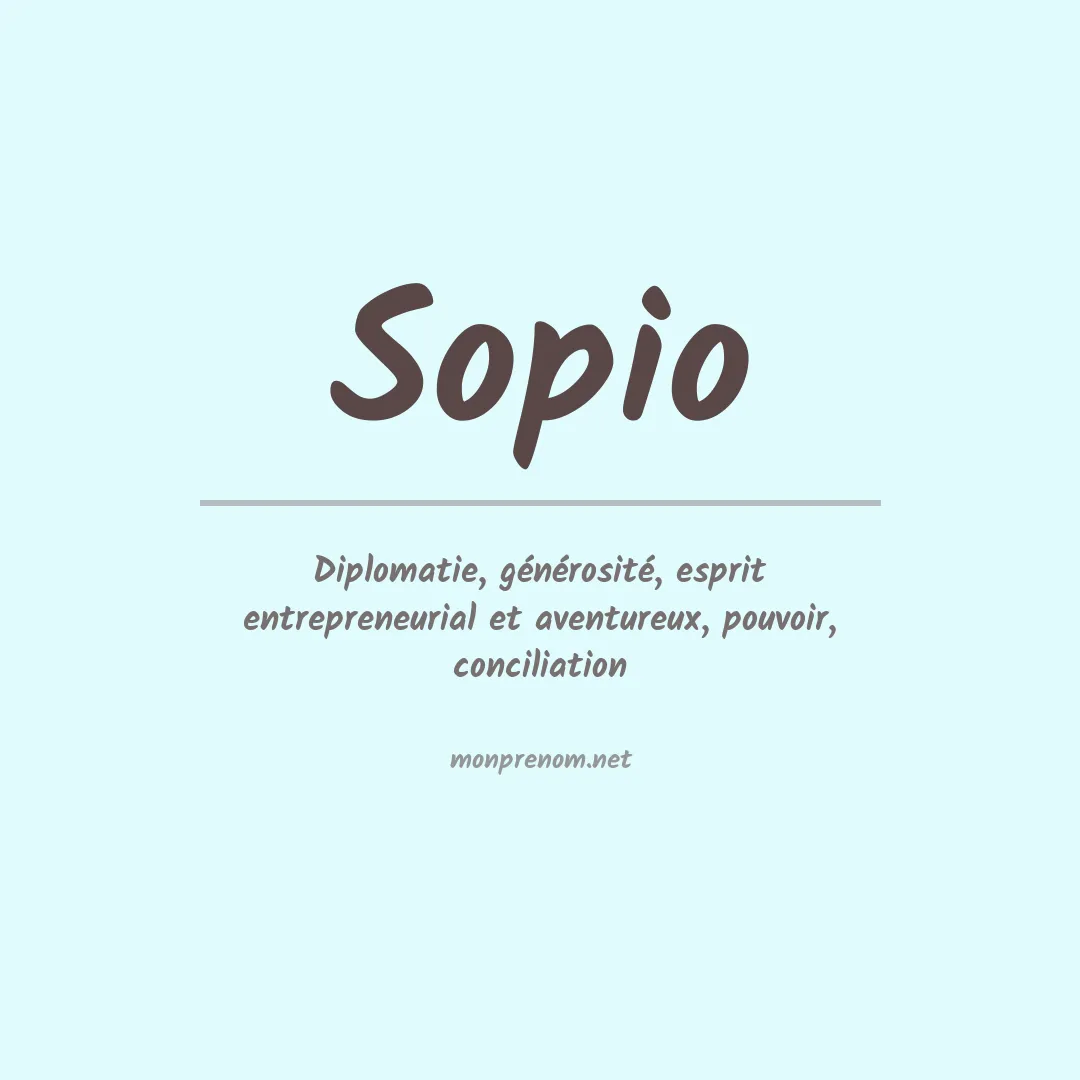 Prénom Sopio