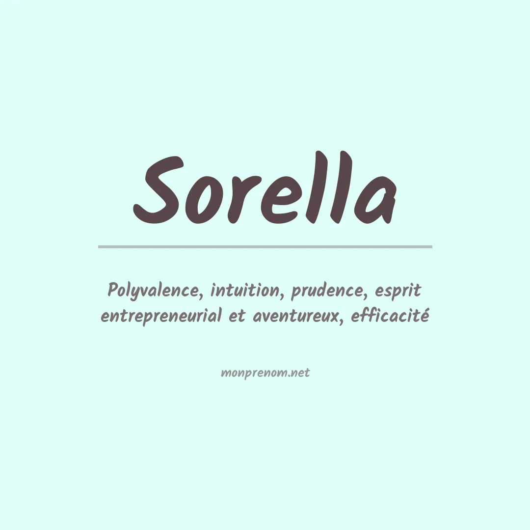 Signification du prénom Sorella