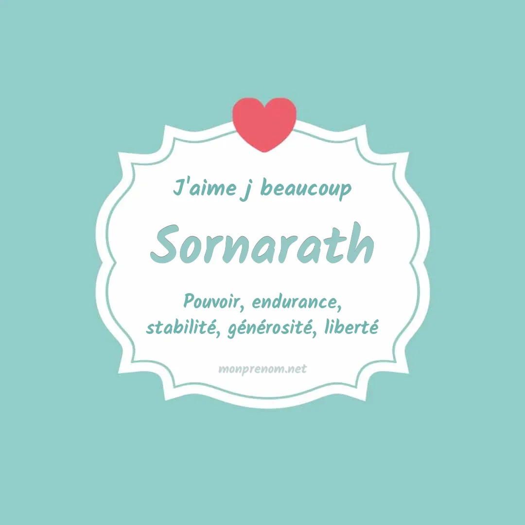 J'aime beaucoup Sornarath