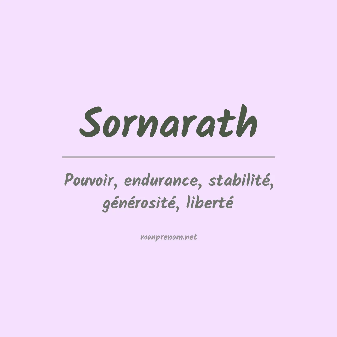 Prénom Sornarath