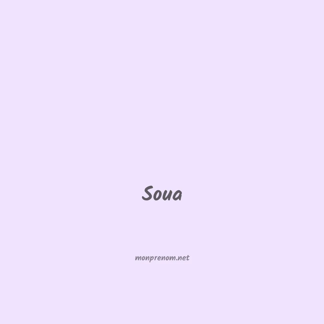 Soua en chinois