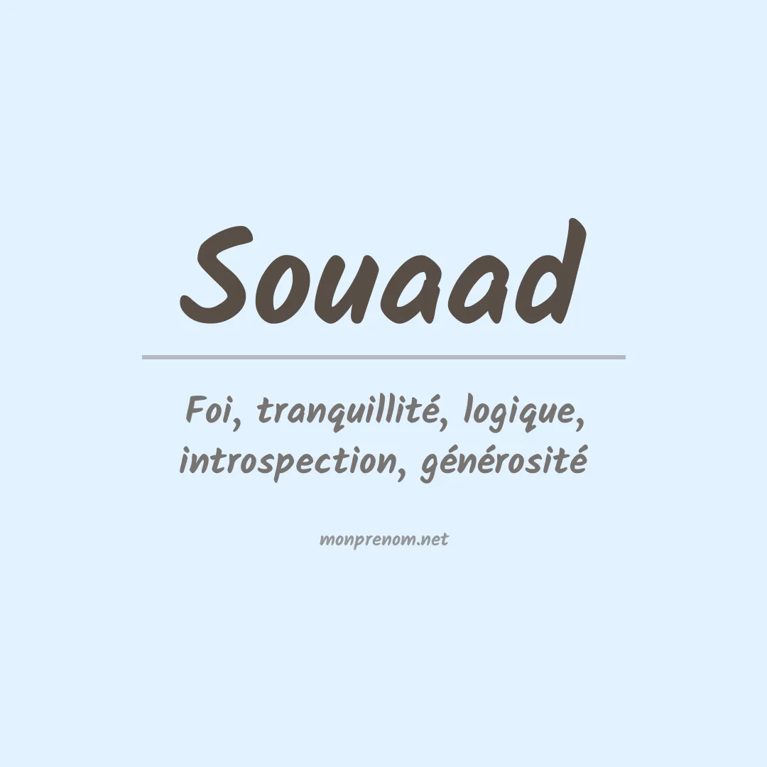 Prénom Souaad