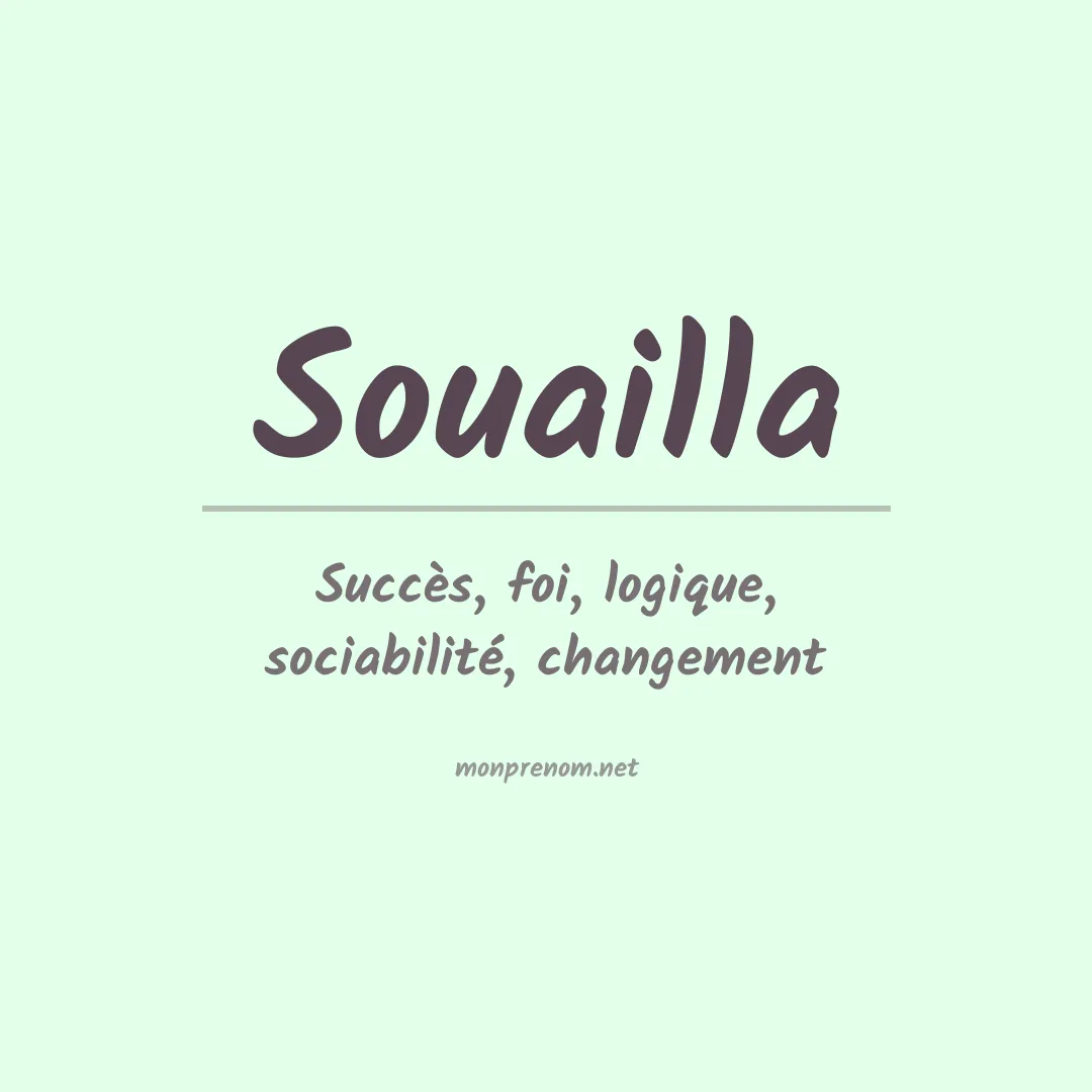 Signification du prénom Souailla