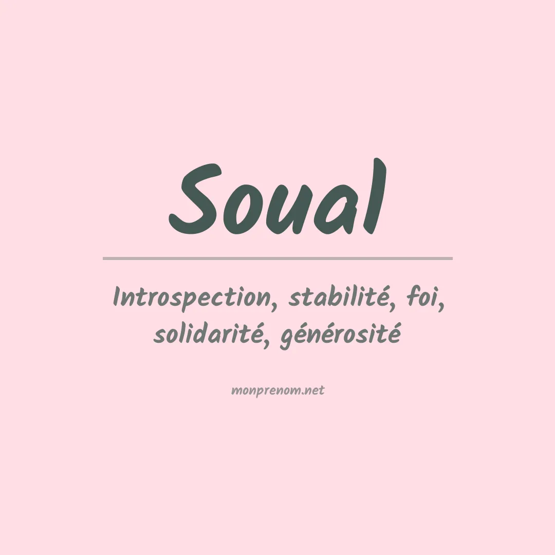 Prénom Soual