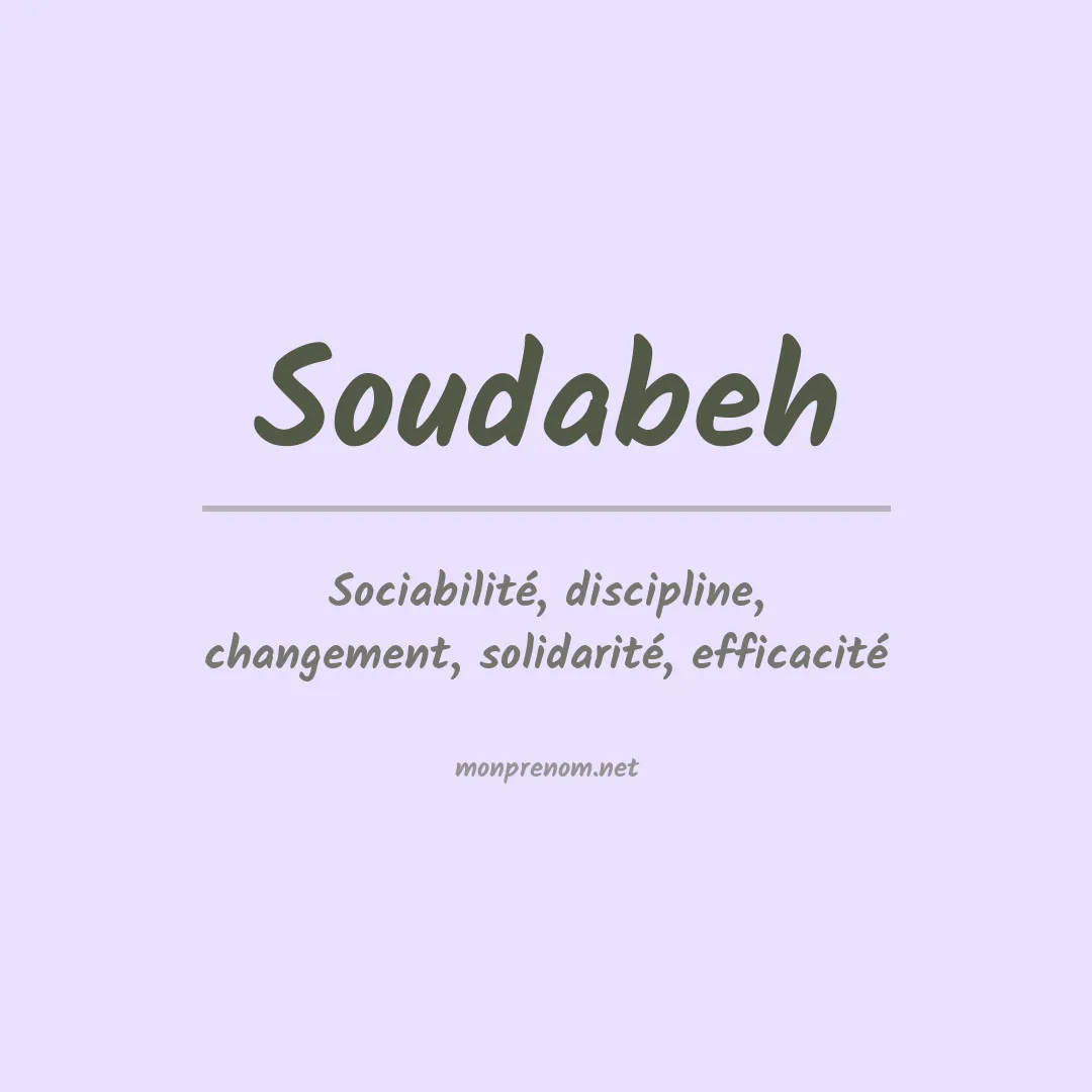 Signification du prénom Soudabeh