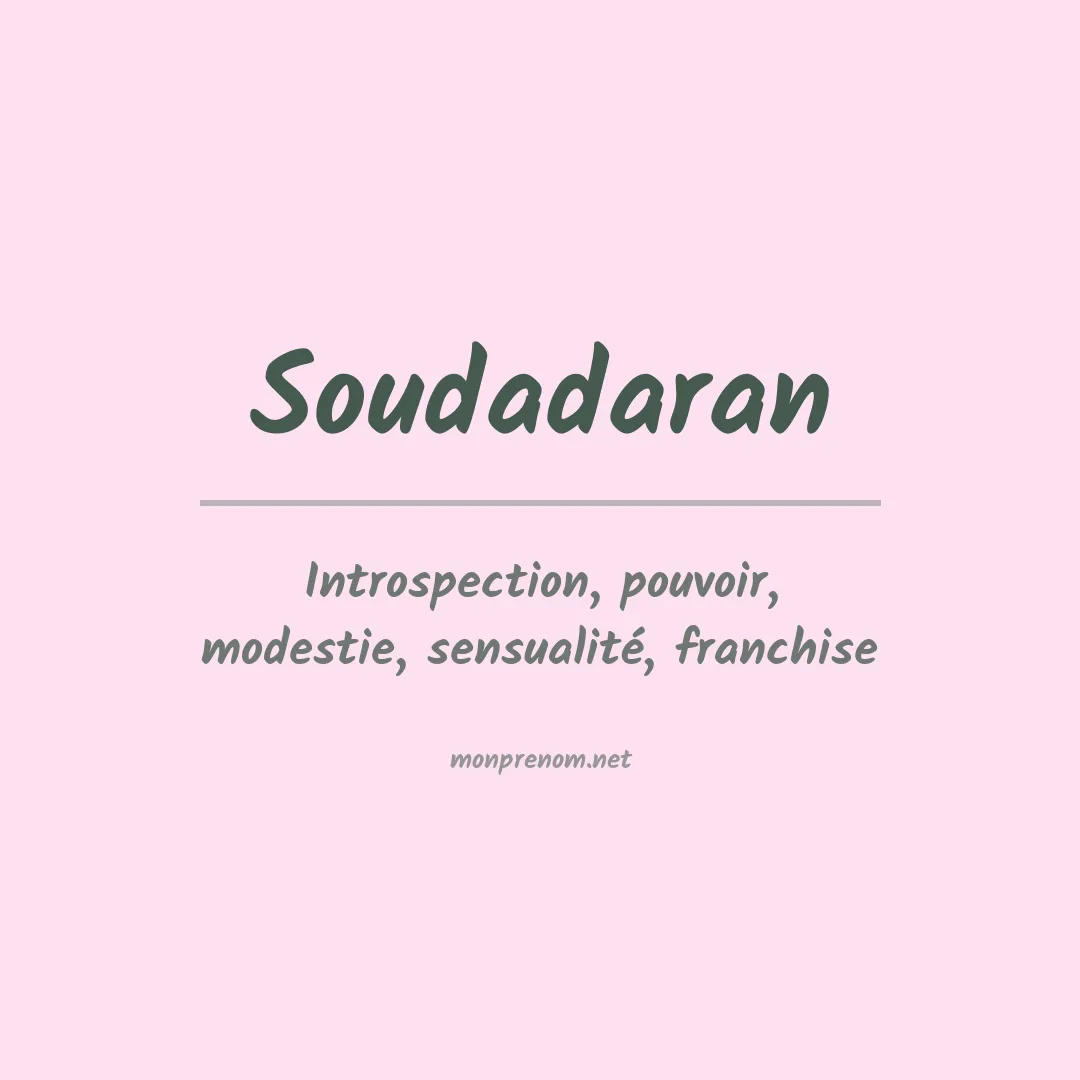 Signification du prénom Soudadaran