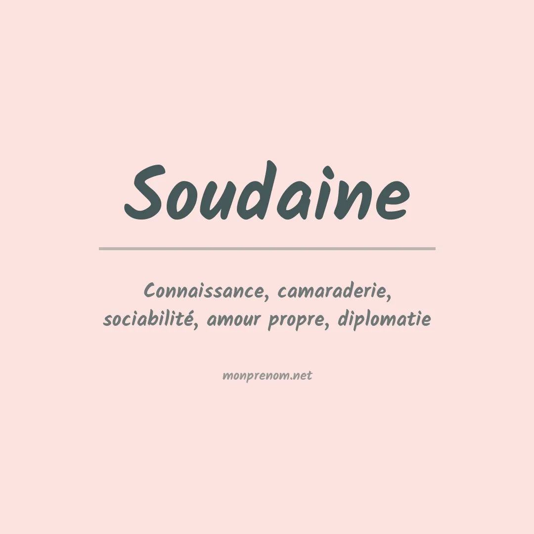 Signification du prénom Soudaine