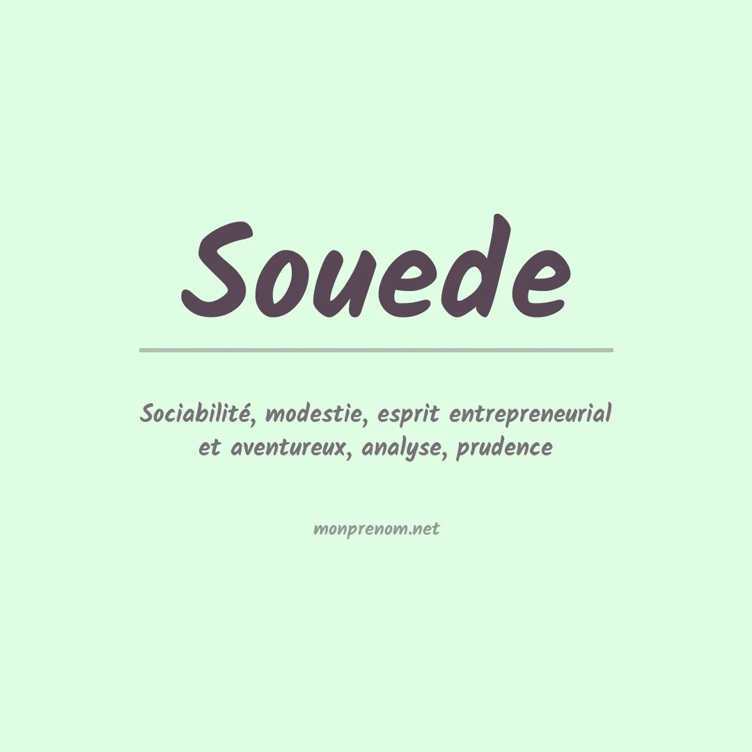 Signification du prénom Souede
