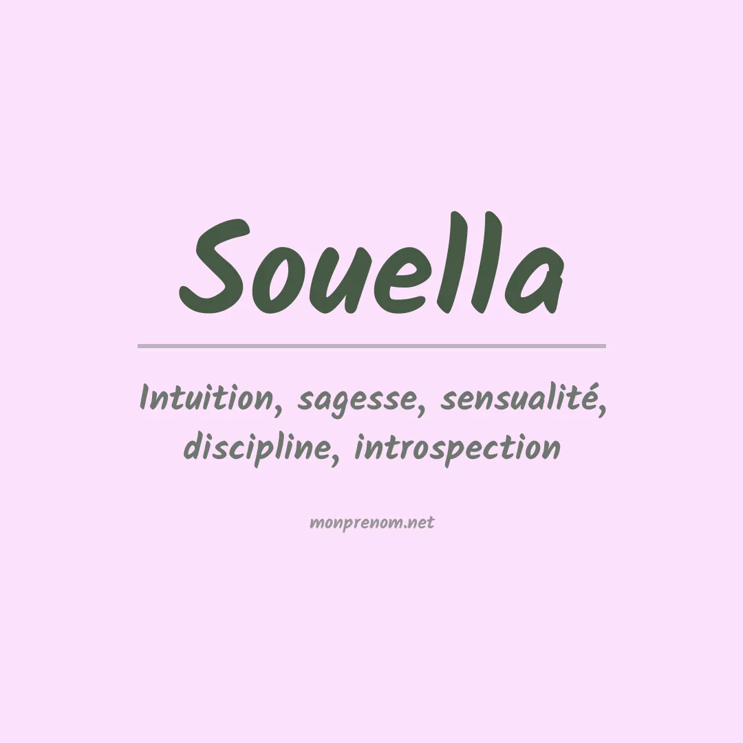 Signification du prénom Souella