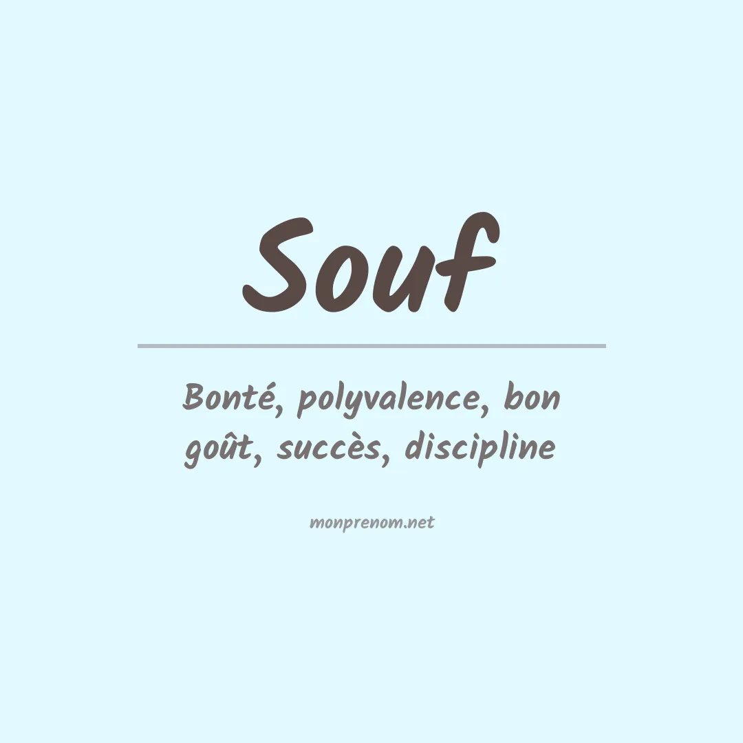 Prénom Souf