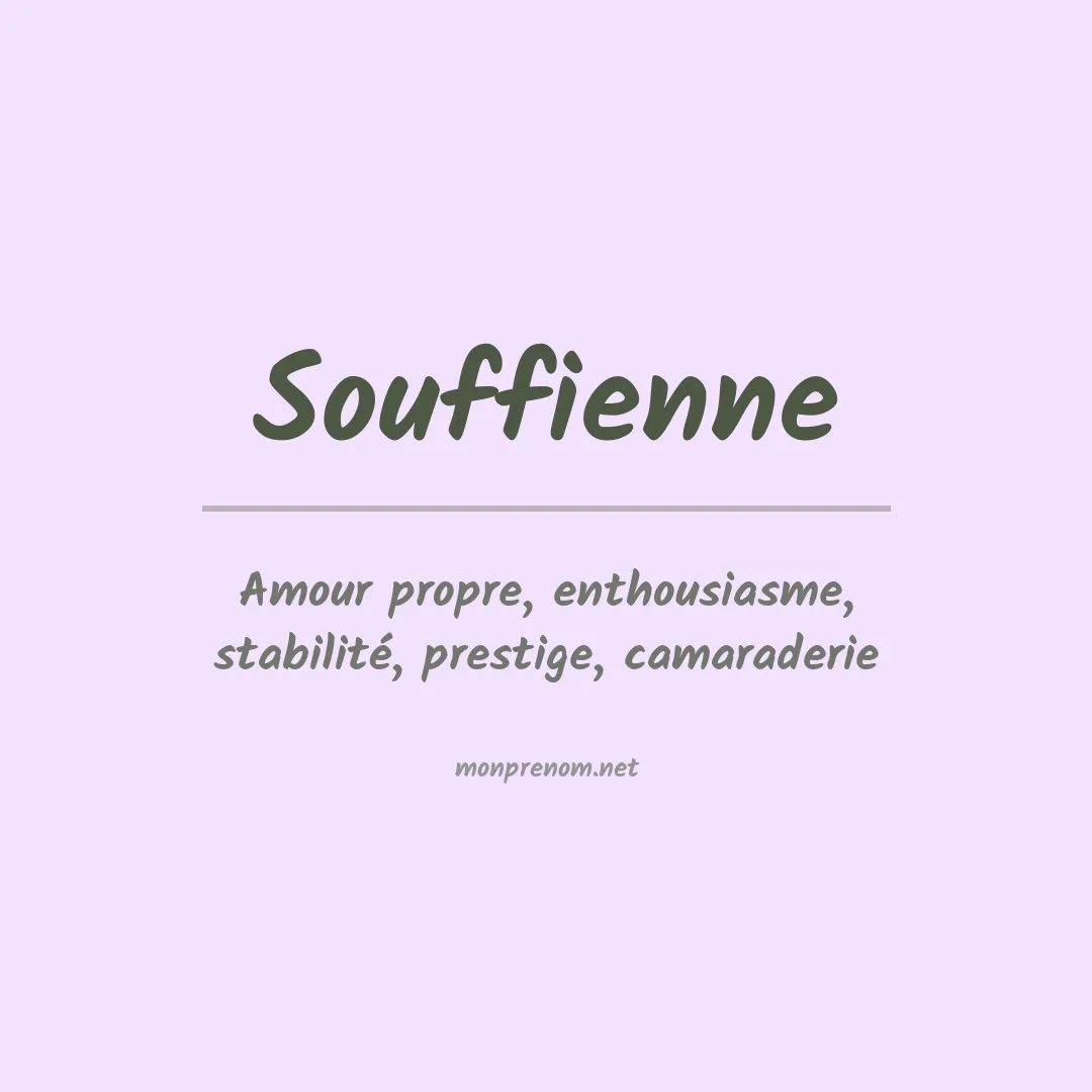 Signification du prénom Souffienne