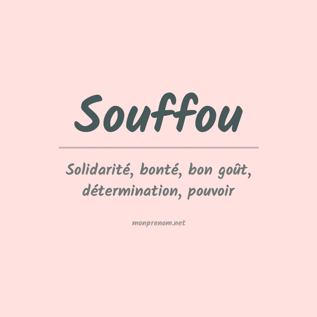 Prénom Souffou