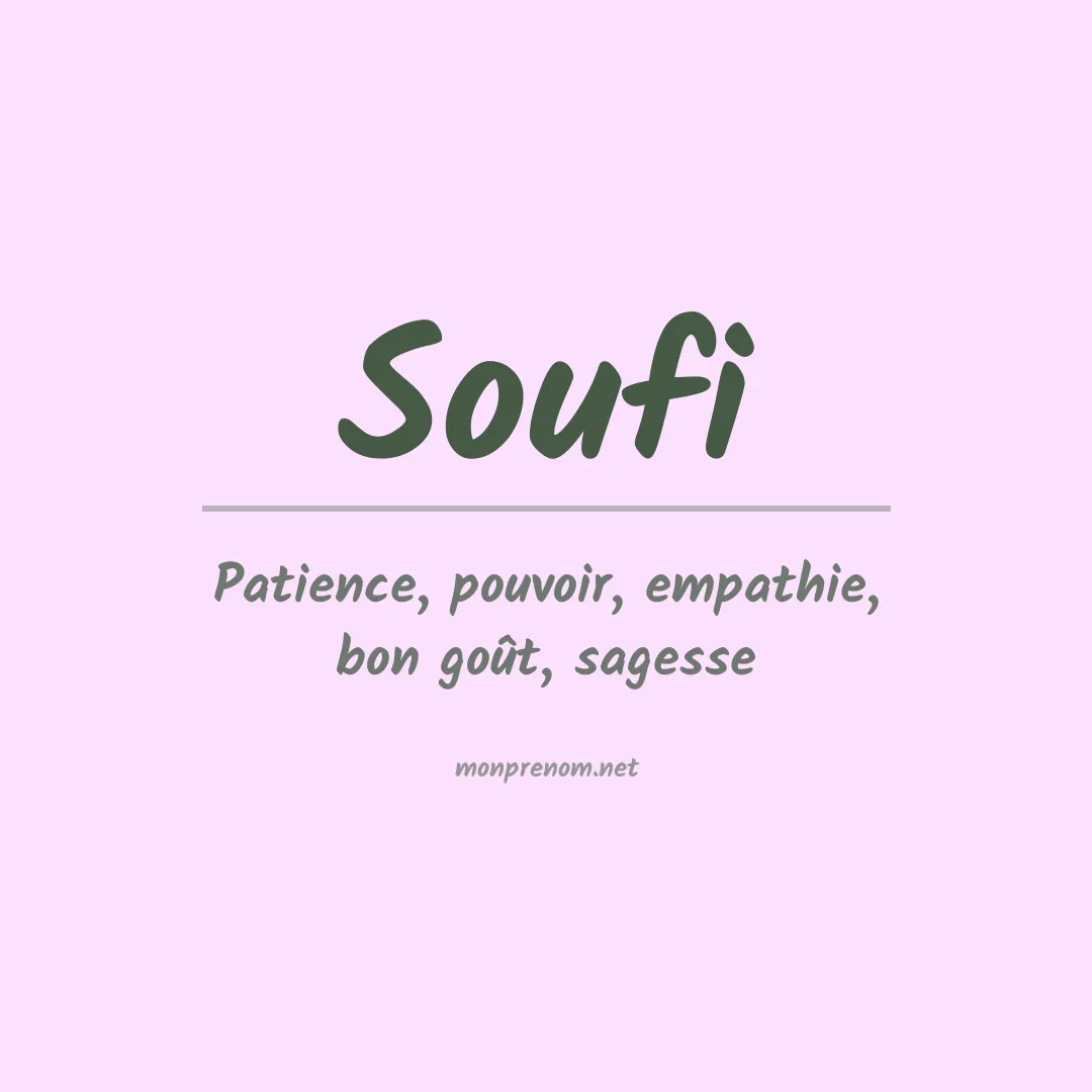 Prénom Soufi
