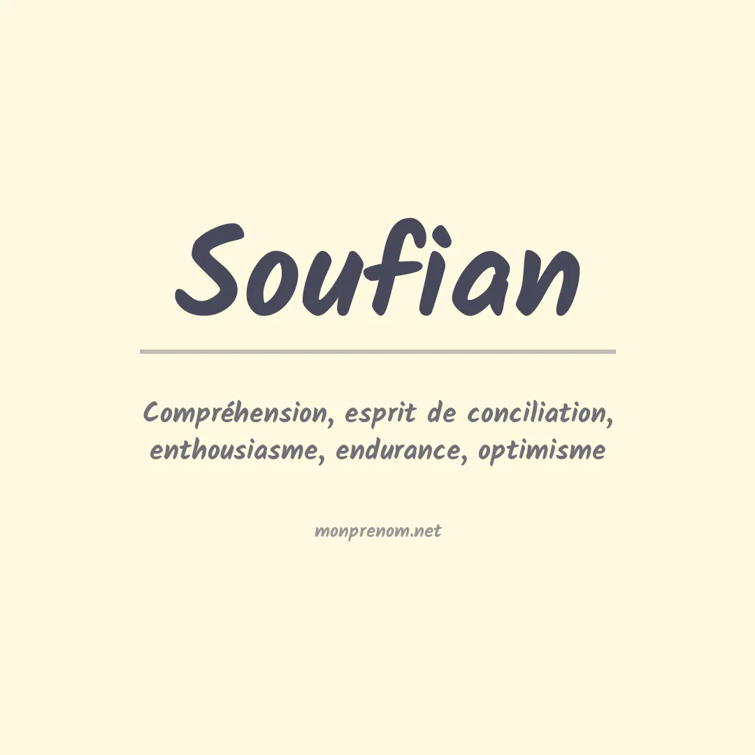 Signification du prénom Soufian