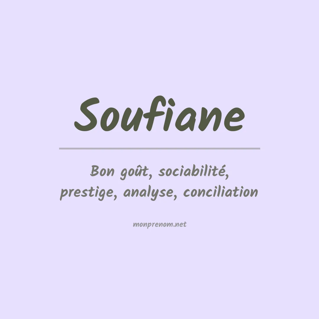 Prénom Soufiane