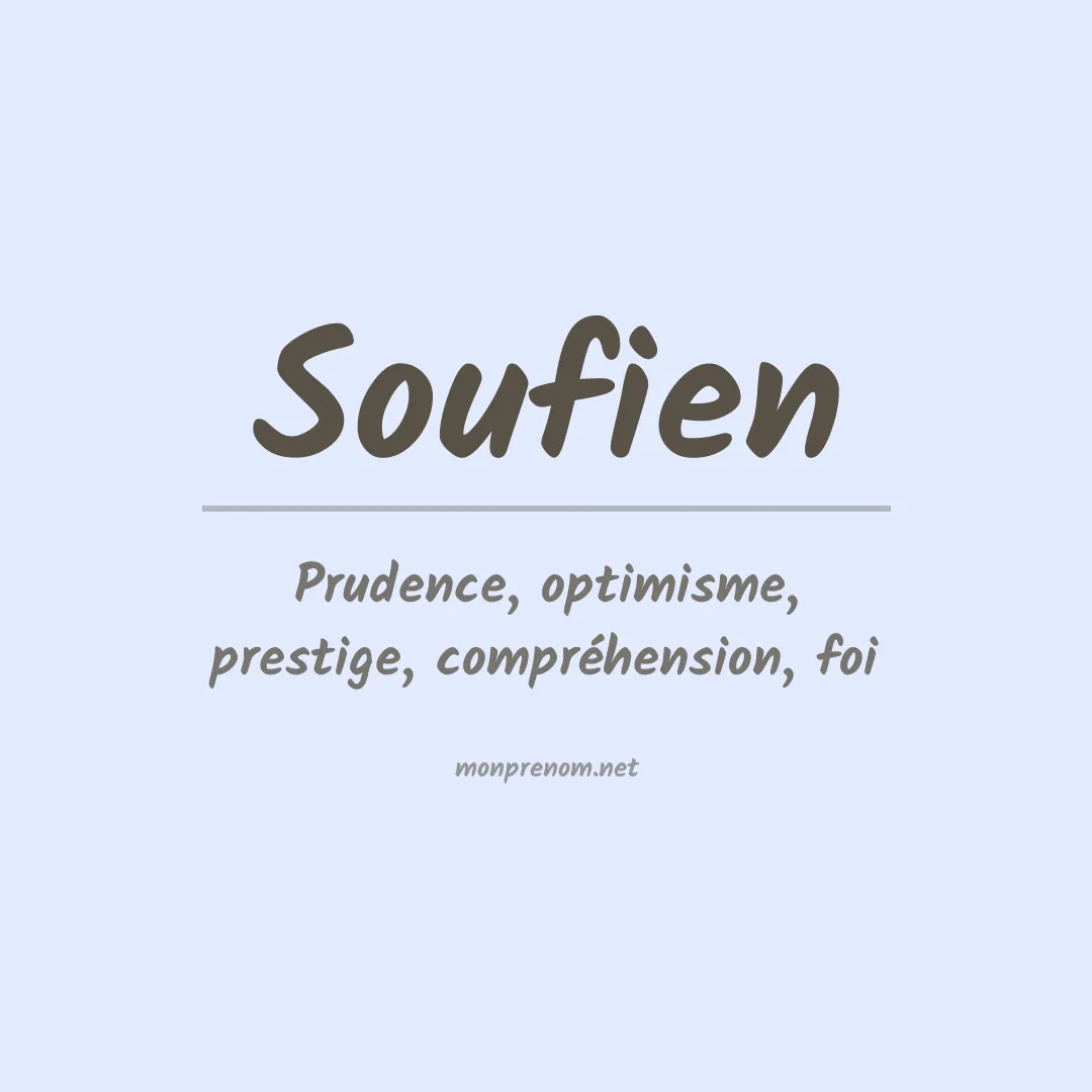 Signification du prénom Soufien