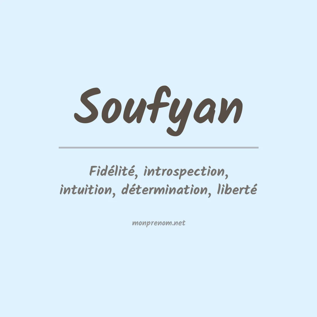 Signification du prénom Soufyan