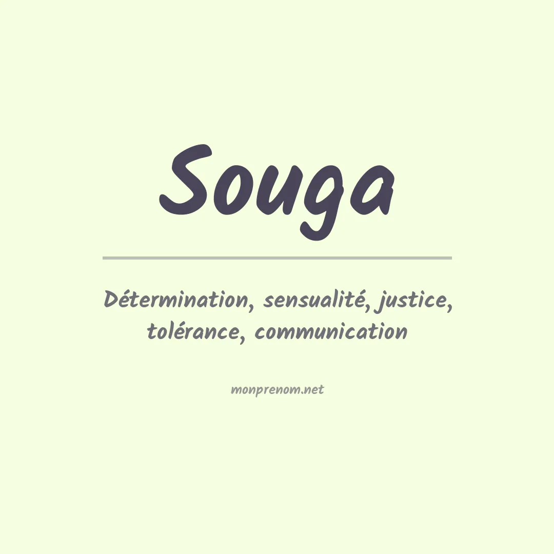 Signification du prénom Souga