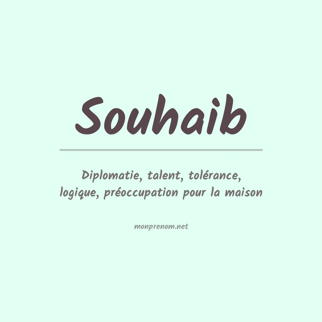 Prénom Souhaib