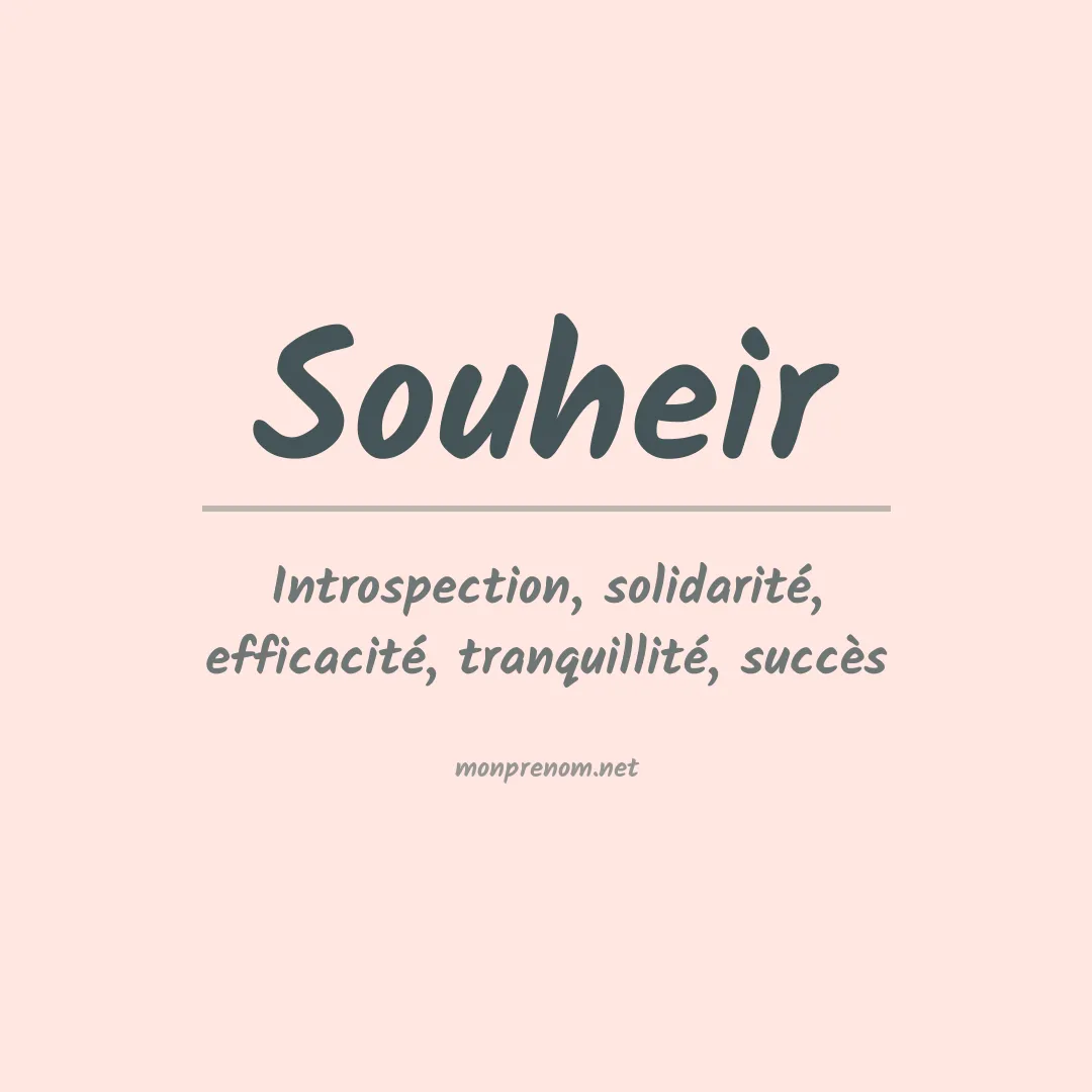 Signification du prénom Souheir