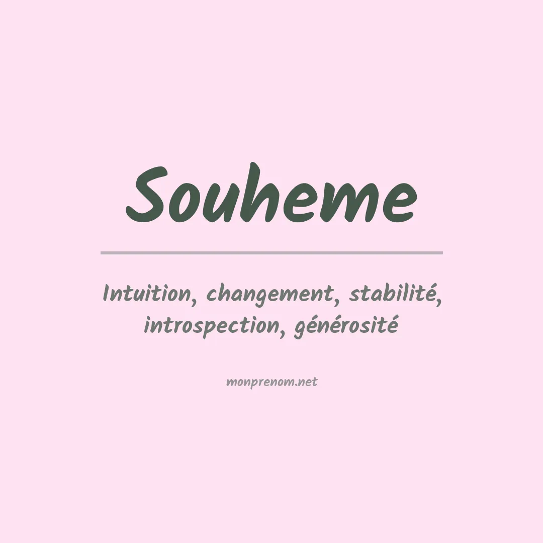 Signification du prénom Souheme