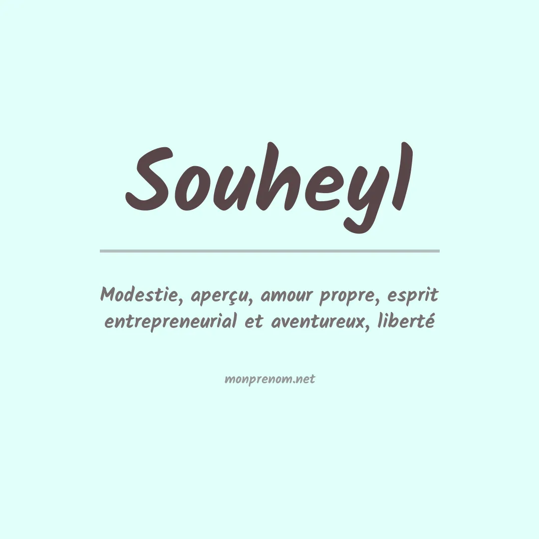 Signification du prénom Souheyl