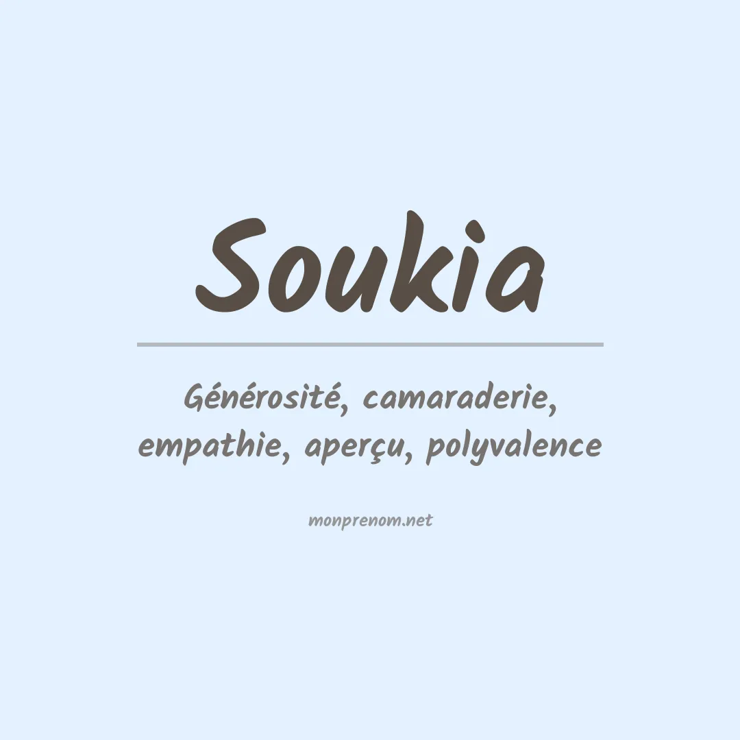 Prénom Soukia