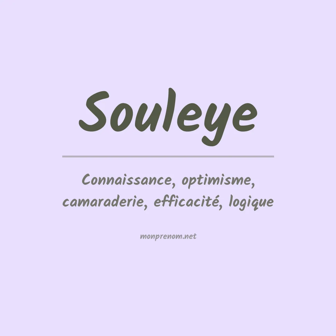 Signification du prénom Souleye