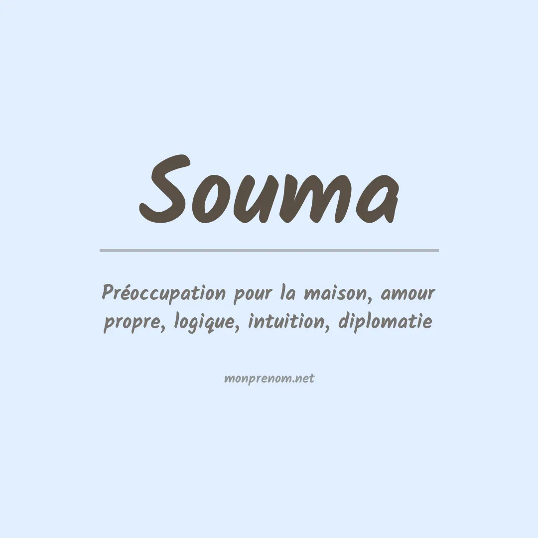 Signification du prénom Souma